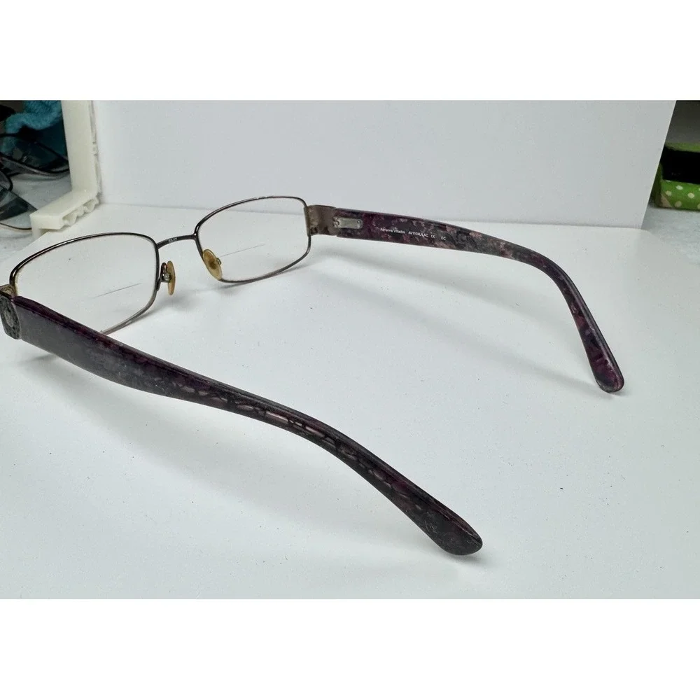 Adrienne Vittadini AV1104 Lilac Eyeglasses‎ 53-17-135 Purple Marble Frames Only